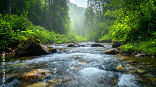 Green forest wildlife