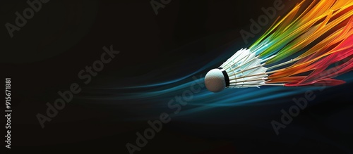 Abstract badminton shuttlec...