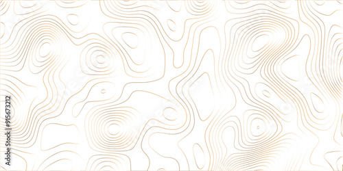 Luxury golden wave lines of topographic design. Topography and geography map grid abstract backdrop. Panorama view gradient golden wave curve lines banner, wallpaper background design. vector.	
