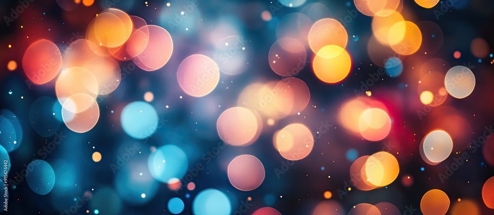 Defocused bokeh effect background for a business concept. with copy space image. Place for adding text or design