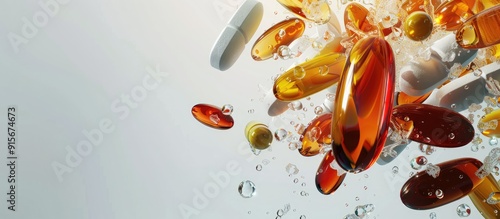 vitamin supplements frame. ...