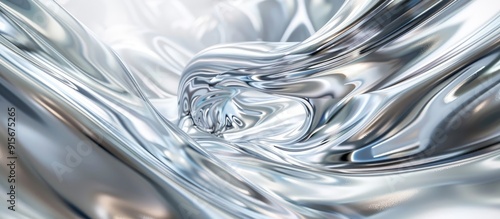 Swirling silver backdrop an...