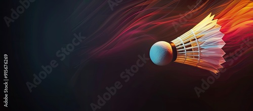 Abstract badminton shuttlec...