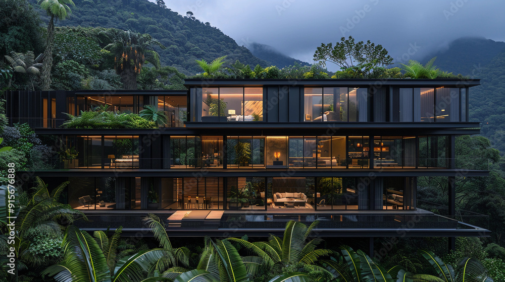 A Futuristic Retreat in the Tropical Rainforest A Futuristic Retreat in the Tropical Rainforest