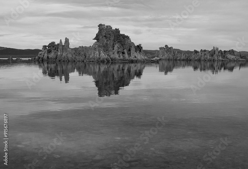 Mono lake in the winter photo