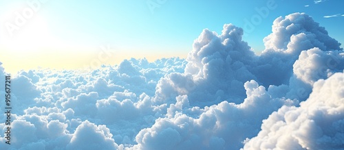 azure sky. with copy space image. Place for adding text or design photo