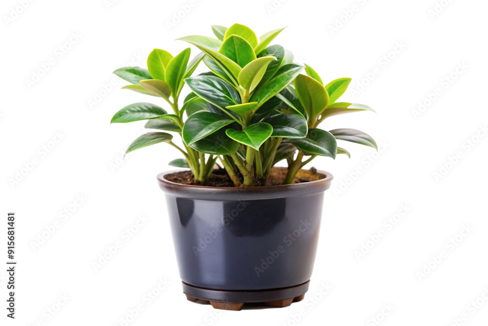 Fototapeta premium House plants in black pot png