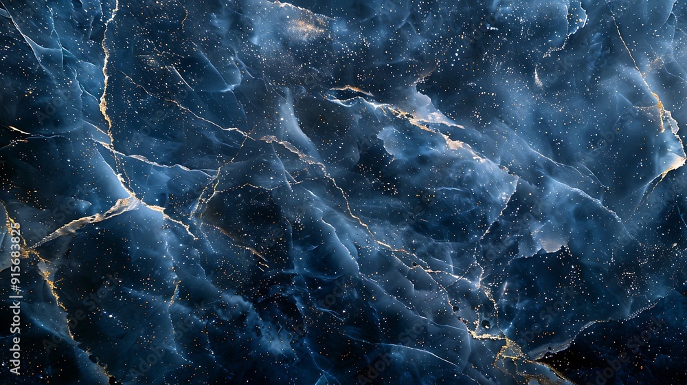 Close-up of dark blue marble with shimmering silver specks, illuminated by soft diffused lighting to highlight its starry night sky effect. --ar 16:9 --v 6.0 --s 250 --style raw Close-up of dark blue marble with shimmering silver specks, illuminated by soft diffused lighting to highlight its starry night sky effect. --ar 16:9 --v 6.0 --s 250 --style raw