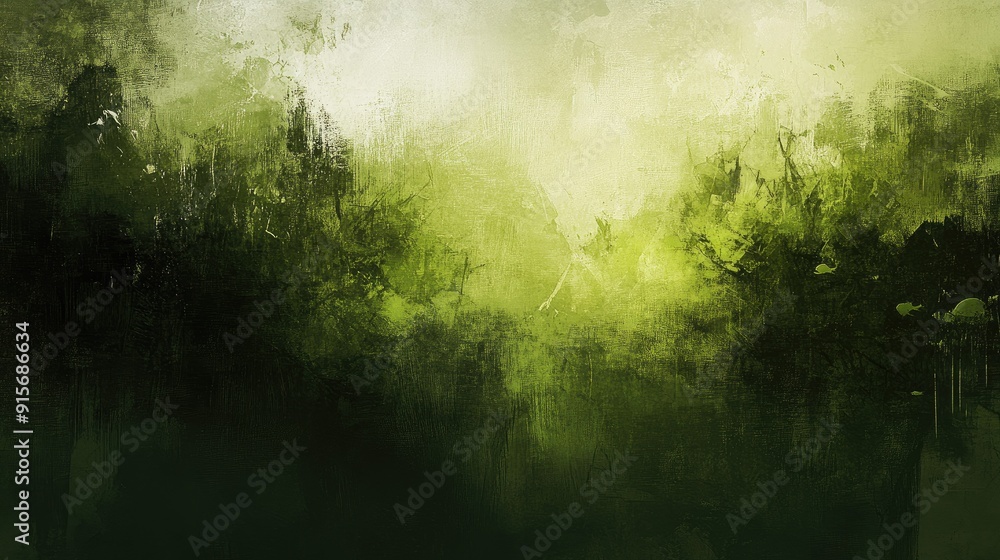 Lush green abstracts in natural serenity Lush green abstracts in natural serenity