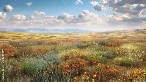 Describe the different types of grassland ecosystems. What are the unique features of temperate, tropical, and arid grasslands, and how do they differ