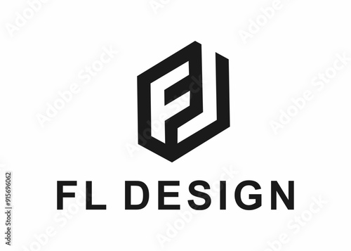 letter fl logo, design, Vector, illustration, creative icon, template
