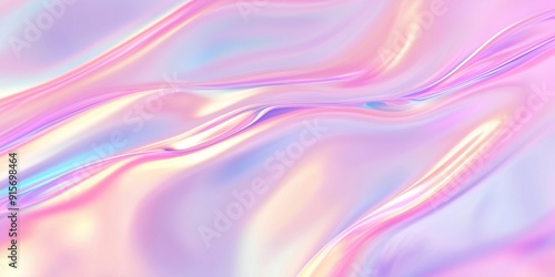 Wallpaper Mural Vibrating holographic liquid textures with glossy shimmering coating, abstract liquid motion background, pastel neon colors, 3D rendering of colorful abstract background. Torontodigital.ca