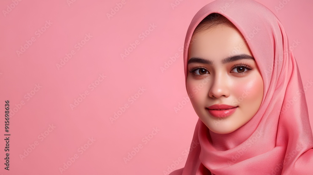 A young woman showcases her radiant beauty in soft, natural light A young woman showcases her radiant beauty in soft, natural light