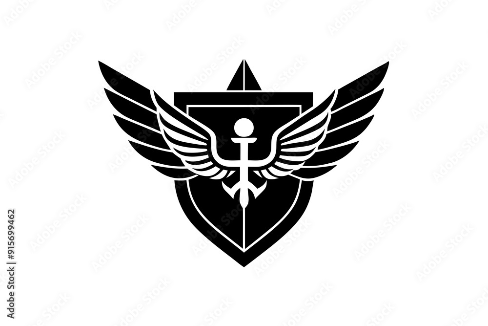 Service Branch Emblem Navy in white background Service Branch Emblem Navy in white background