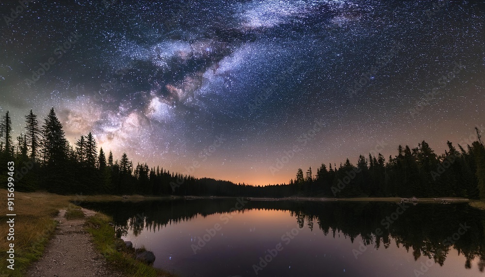 A breathtaking view of a vast, starry night sky with the Milky Way stretching majestically across the horizon, capturing the infinite beauty of the universe. A breathtaking view of a vast, starry night sky with the Milky Way stretching majestically across the horizon, capturing the infinite beauty of the universe.