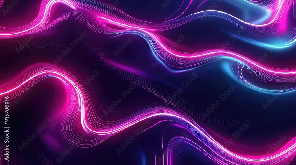 Neon abstract patterns pulsating with energy Neon abstract patterns pulsating with energy