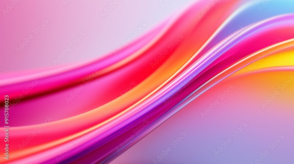 A colorful, curvy line with a pink and yellow stripe. The line is very long and is in the middle of the image A colorful, curvy line with a pink and yellow stripe. The line is very long and is in the middle of the image