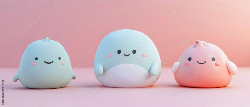 set of Adorable clay ,a child sleeping pillow of different varieties, muted pastels, 3D clay icon, Blender 3d, kawaii pillow, cute tiny model set of Adorable clay ,a child sleeping pillow of different varieties, muted pastels, 3D clay icon, Blender 3d, kawaii pillow, cute tiny model