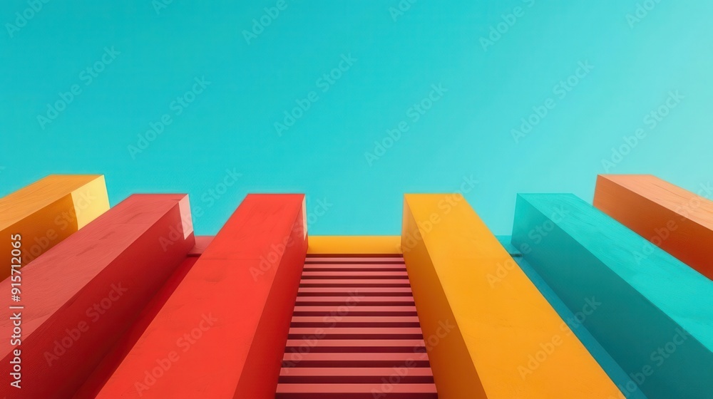 A low-angle view of a minimalist design representing a significant historical event A low-angle view of a minimalist design representing a significant historical event