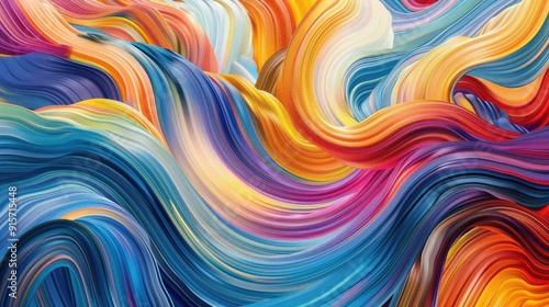 Smooth, flowing waves of color blending seamlessly