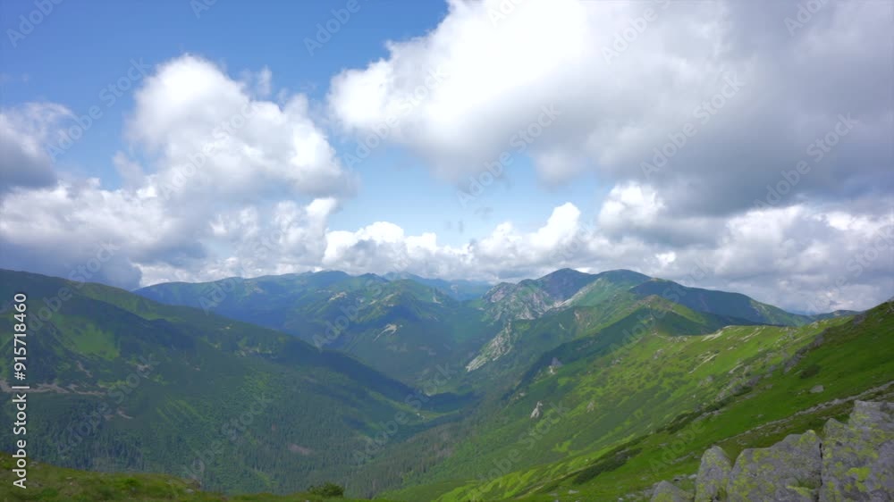 Trail. Zakopane, Poland and panoramic view in the fog of clouds Trail. Zakopane, Poland and panoramic view in the fog of clouds
