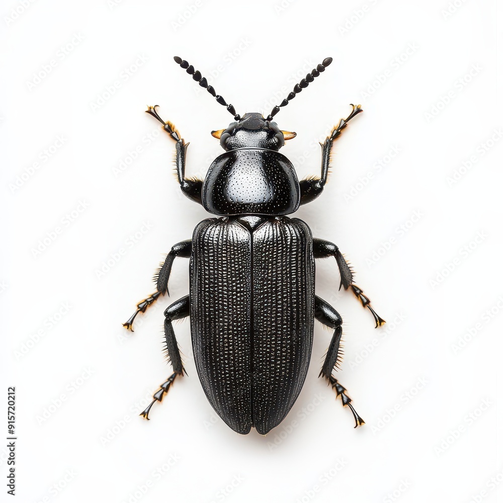 African click beetle displayed on a white background African click beetle displayed on a white background