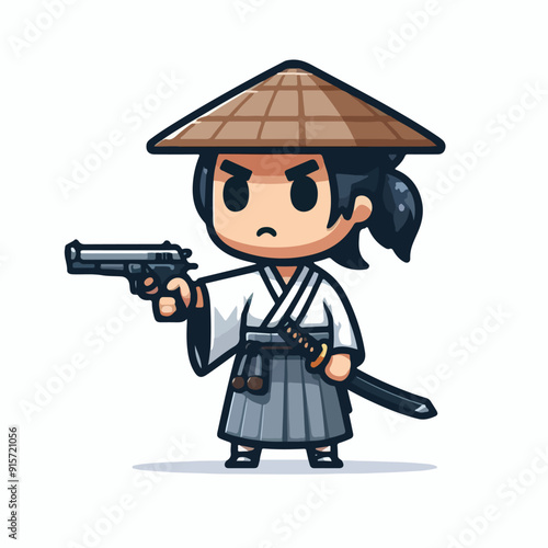 a brave samurai