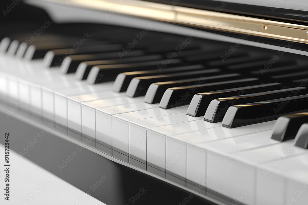 Piano isolated on white background Piano isolated on white background