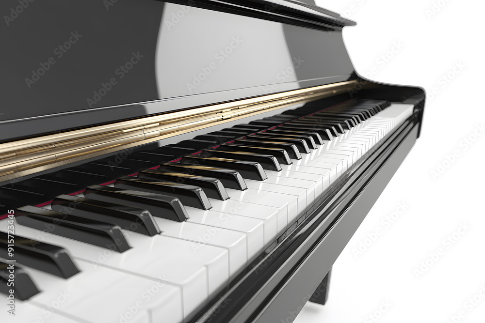 Piano isolated on white background Piano isolated on white background