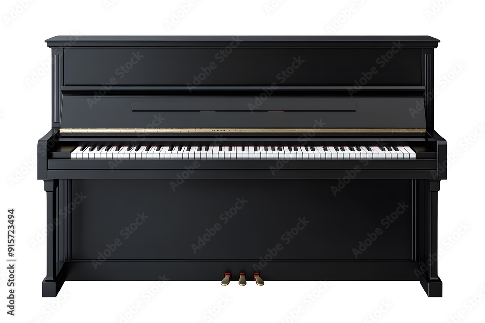 Piano isolated on white background Piano isolated on white background