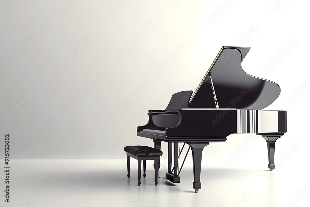 Piano isolated on white background Piano isolated on white background