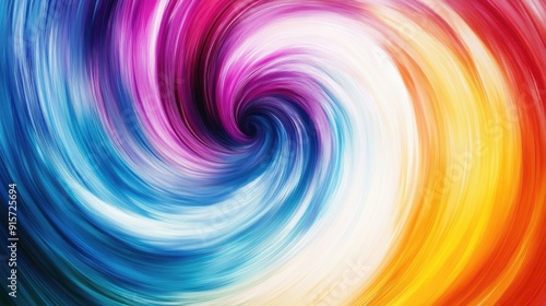 Vibrant swirls of color in abstract art