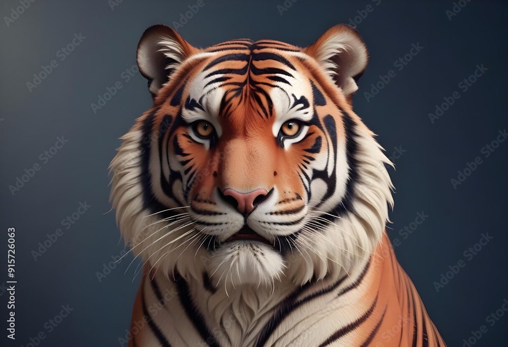 Ferocious tiger in studio with different colour of backgrounds Ferocious tiger in studio with different colour of backgrounds