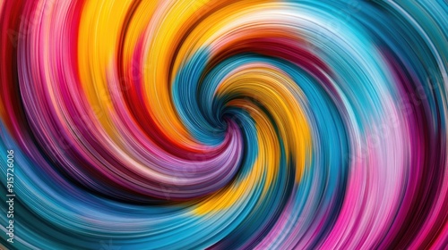 Vibrant swirls of color in abstract art