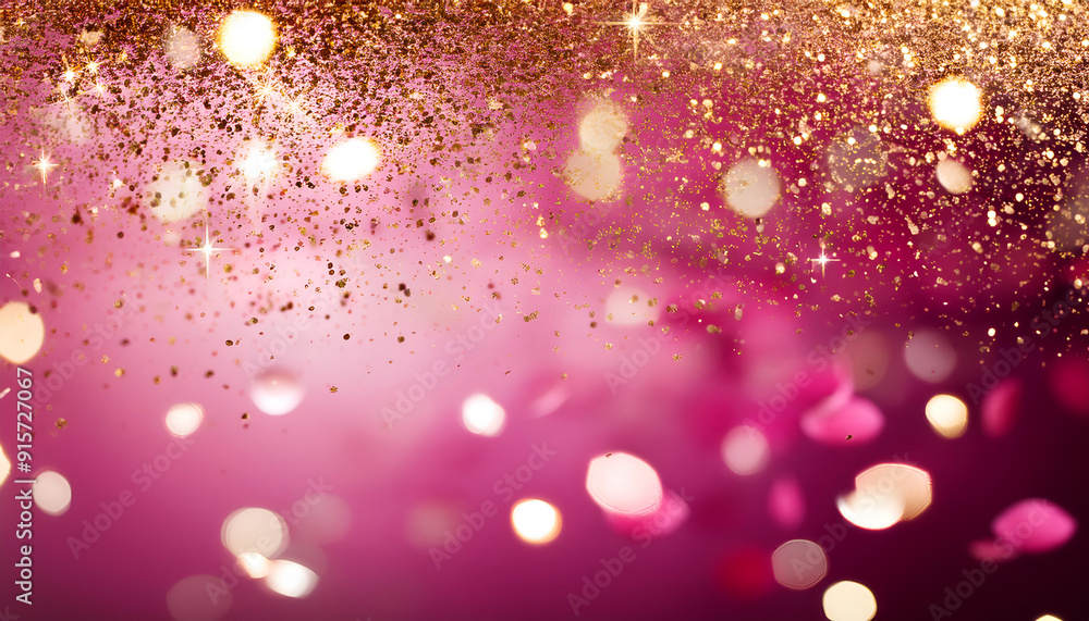 Festive sparkling glitter background with pink and gold hues for celebration decor Festive sparkling glitter background with pink and gold hues for celebration decor