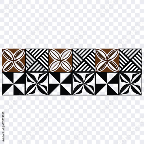 Polynesian pattern tribal tattoo border. Tribal tattoo geometric fore arm samoan band.Tattoo eps forearm samoan sleeve bracelet.Fabric seamless isolated hawaiian pattern on white background.