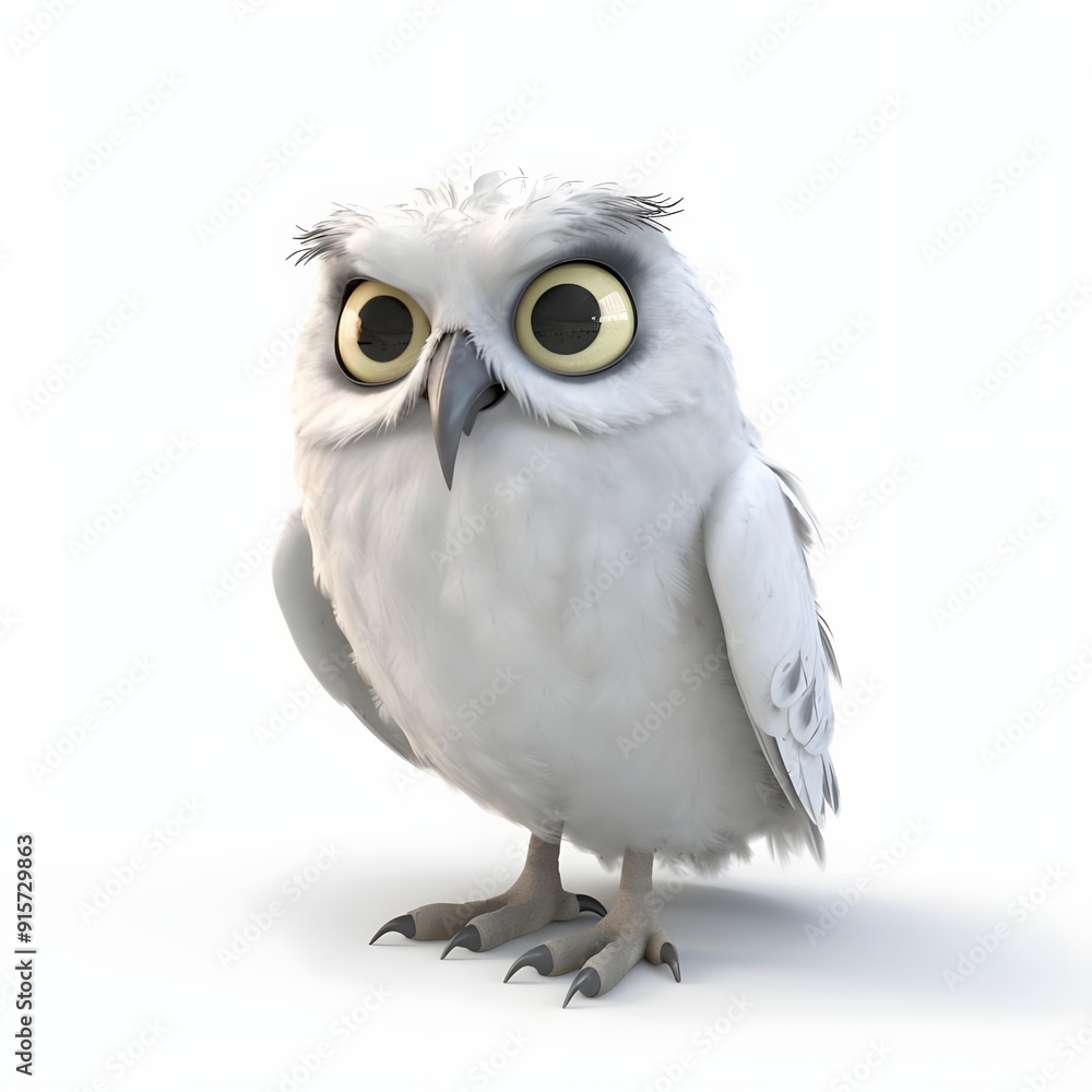 3D ANIMALS WITH ANGRY EXPRESSIONS. THE OWL 2 3D ANIMALS WITH ANGRY EXPRESSIONS. THE OWL 2