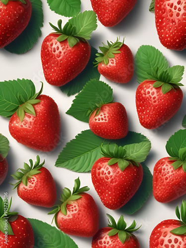 set of strawberries