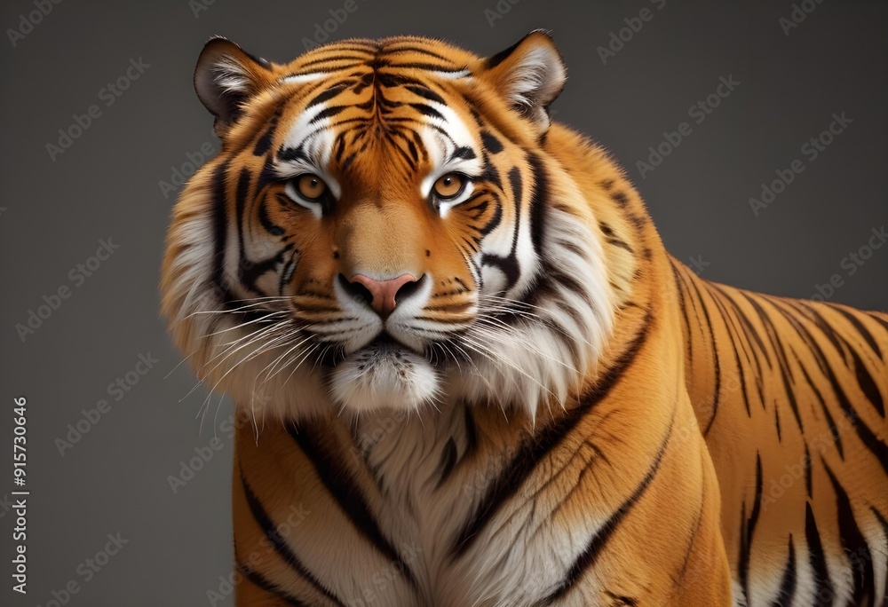 Ferocious tiger in studio with different colour of backgrounds Ferocious tiger in studio with different colour of backgrounds