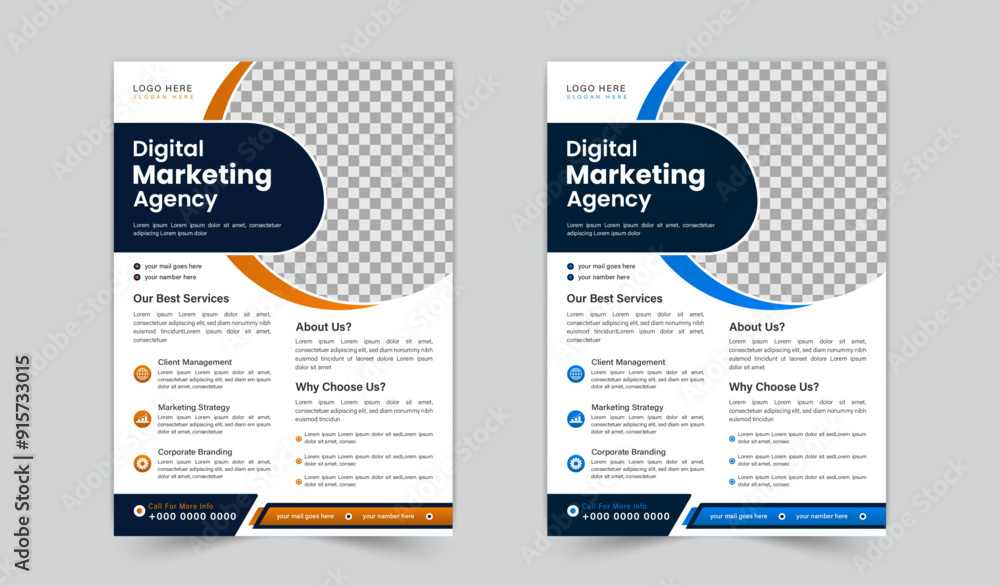a bundle of 2 templates of a4 flyer, vector template design or business poster template design, corporate banners and leaflets a bundle of 2 templates of a4 flyer, vector template design or business poster template design, corporate banners and leaflets