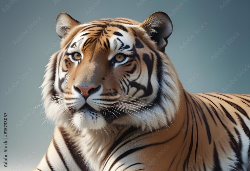 Ferocious tiger in studio with different colour of backgrounds Ferocious tiger in studio with different colour of backgrounds