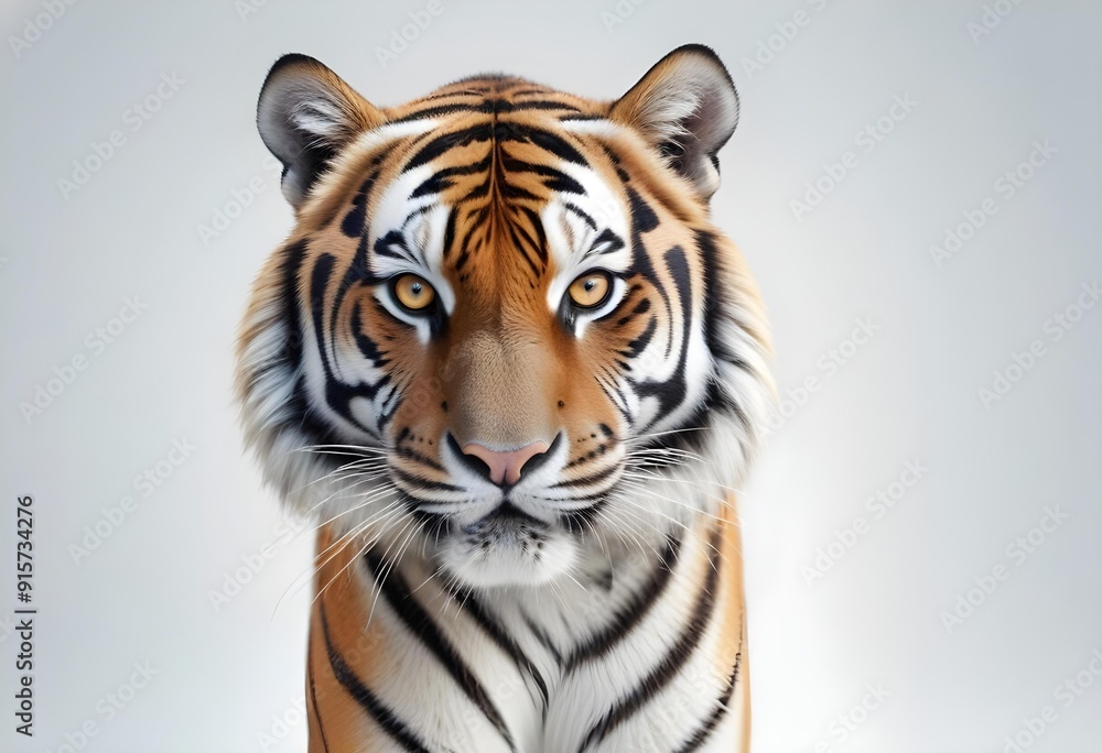 Ferocious tiger in studio with different colour of backgrounds Ferocious tiger in studio with different colour of backgrounds