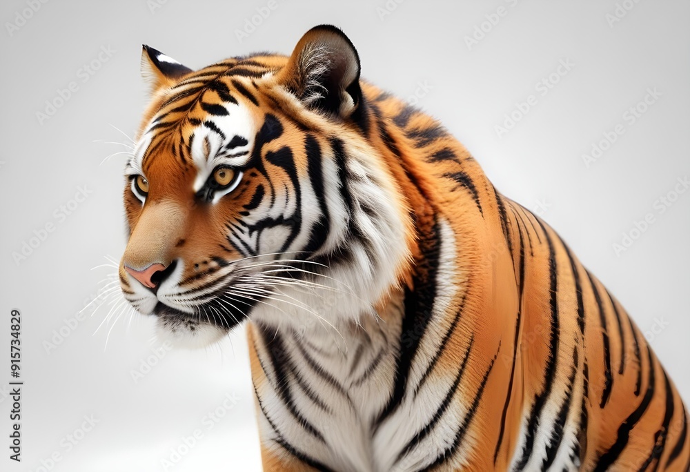 Ferocious tiger in studio with different colour of backgrounds Ferocious tiger in studio with different colour of backgrounds