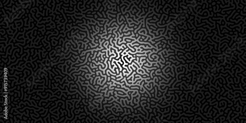 Abstract Reaction-diffusion or Turing pattern natural texture, in a coral grey gradient colour scheme. Linear design with biological shapes.Organic lines in memphis. abstract turing organic wallpaper.