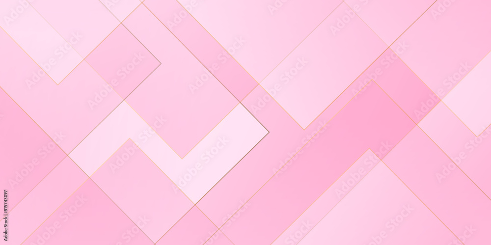 Abstract pink and white gradient background gold stoke overlap triangle shape futuristic background. modern technology Design for business, banner, wallpaper, presentation Vector illustration design. Abstract pink and white gradient background gold stoke overlap triangle shape futuristic background. modern technology Design for business, banner, wallpaper, presentation Vector illustration design.