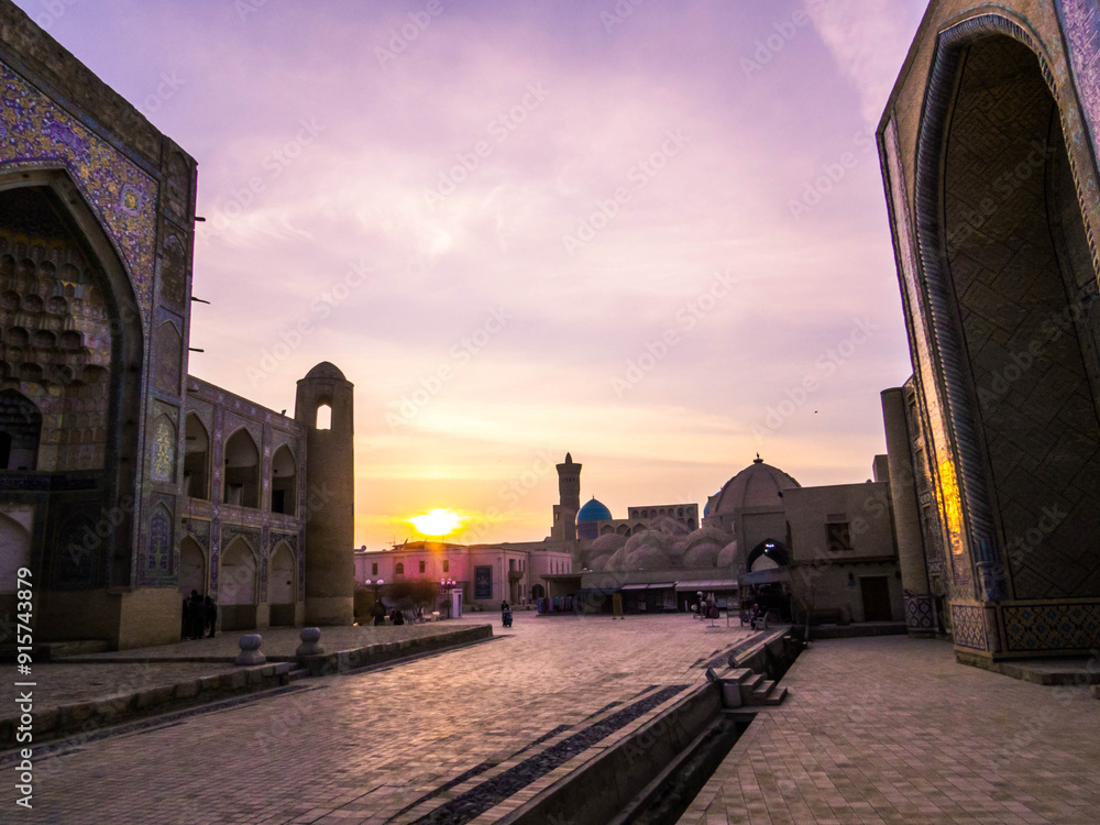 Obraz premium Sunset in Bukhara, Uzbekistan