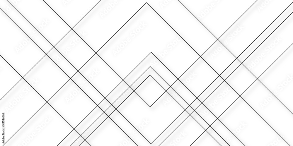 Abstract industrial Design random lines black on white background.Geometric seamless minimalist pattern with straight lines design.luxury black geometric random chaotic lines.squares and triangle line