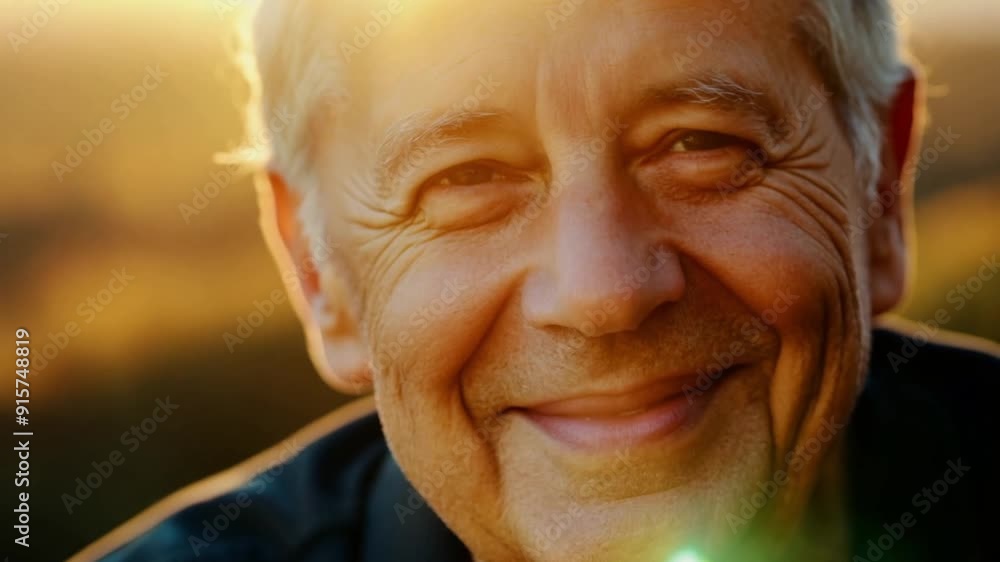 Close-up headshot of a senior man with a satisfied and cheerful expression, reflecting on retirement and achievement, his wrinkled face and eyes capturing a sense of fulfillment and change Close-up headshot of a senior man with a satisfied and cheerful expression, reflecting on retirement and achievement, his wrinkled face and eyes capturing a sense of fulfillment and change