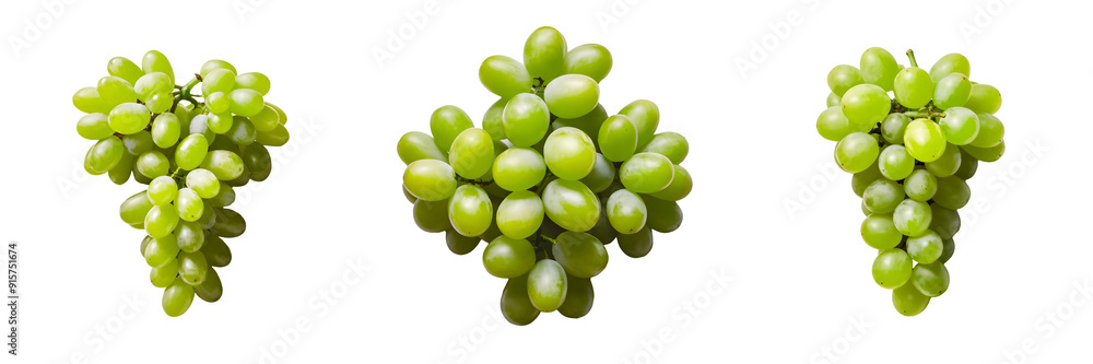 Grapes set isolated with whit and transparent background Grapes set isolated with whit and transparent background