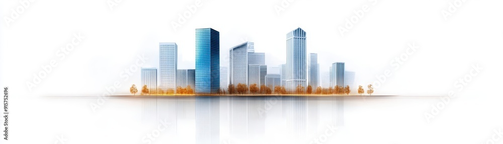 A modern city skyline featuring sleek buildings and a serene atmosphere, ideal for business, travel, or lifestyle themes. A modern city skyline featuring sleek buildings and a serene atmosphere, ideal for business, travel, or lifestyle themes.